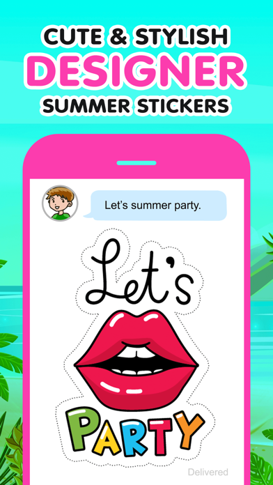 Stylish Summer Stickers screenshot 3
