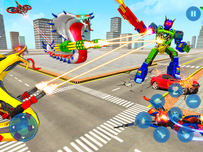 Snake Robot Car Transform Game