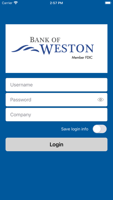 How to cancel & delete Bank of Weston Business RDC from iphone & ipad 1