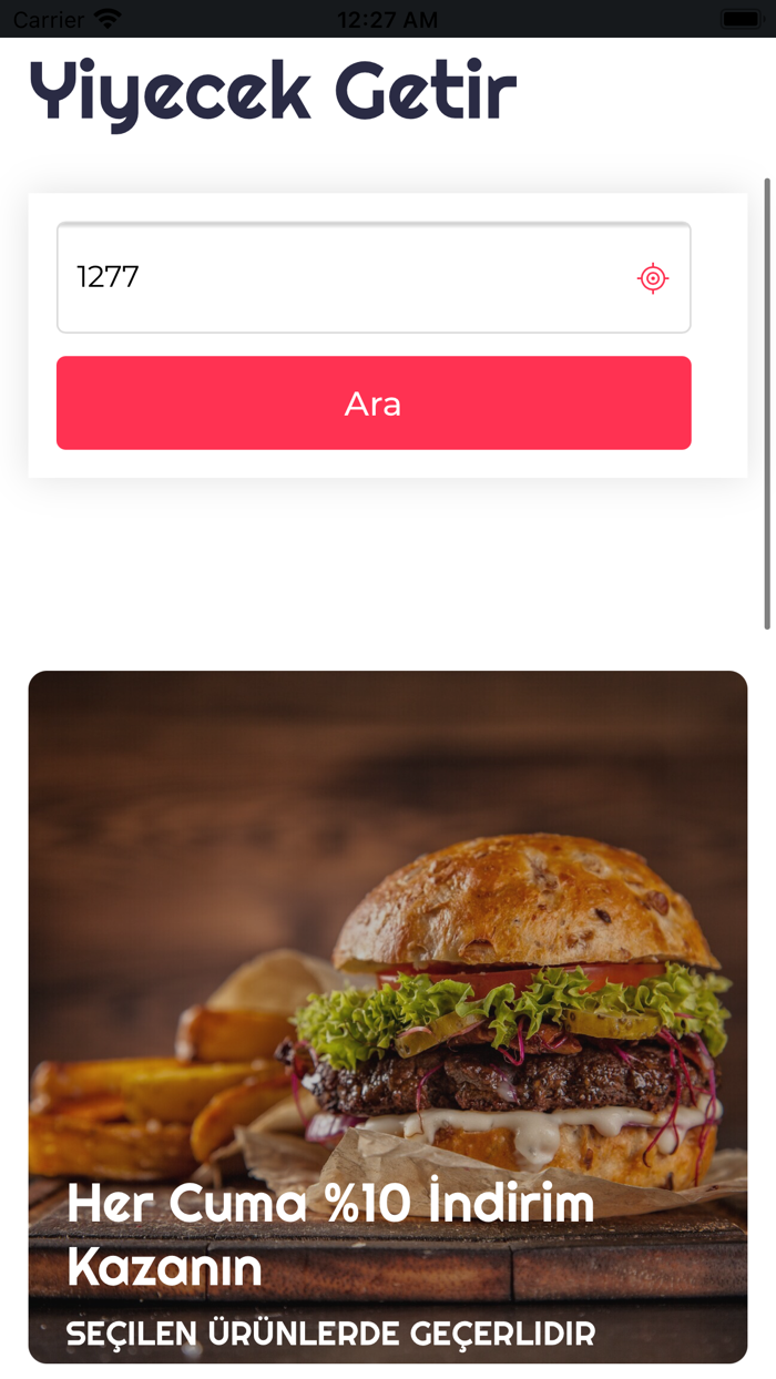 Yiyecek Getir