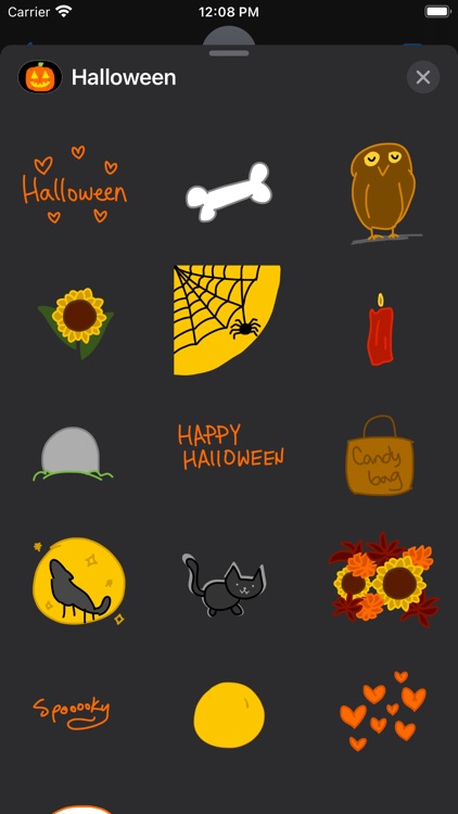 Halloween Stickers Cute Emoji screenshot-8