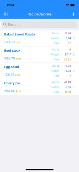 Game screenshot RecipeCalories hack