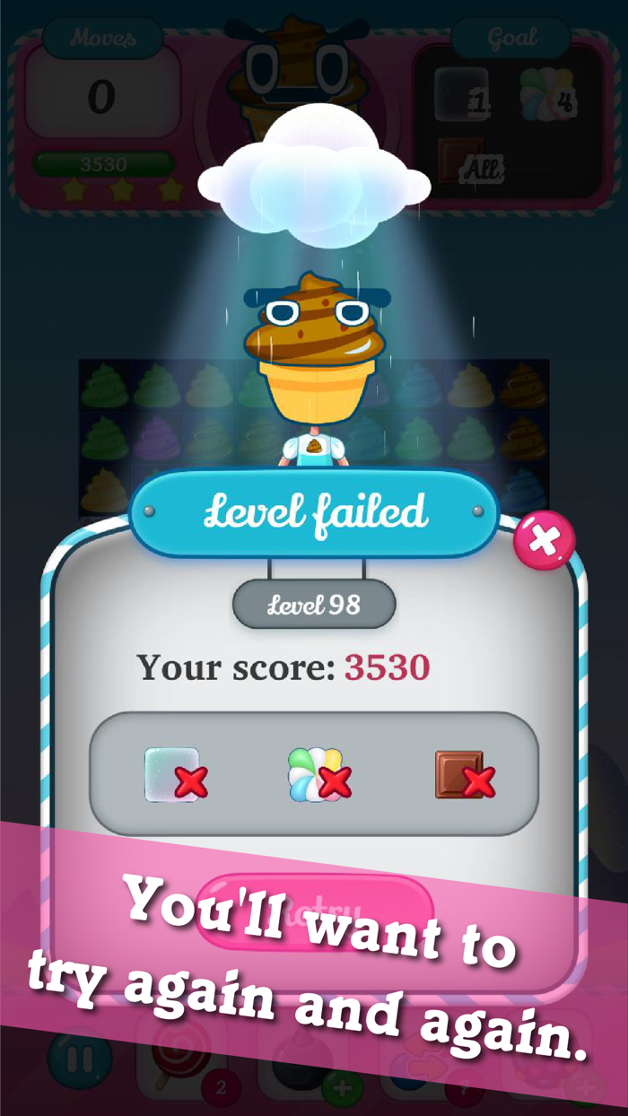 IceCream Candy Match-3 Puzzle