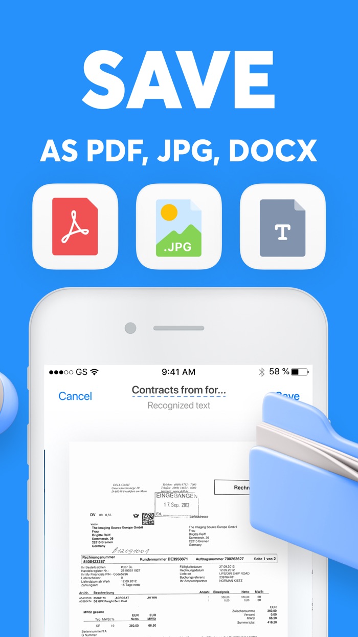 Scanner App PDF Document Cam