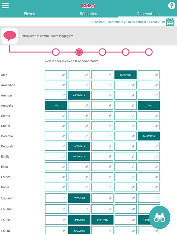KidoO - carnet de suivi