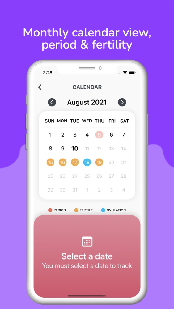 Period Tracker, Cycle Tracking App for iPhone Free Download Period