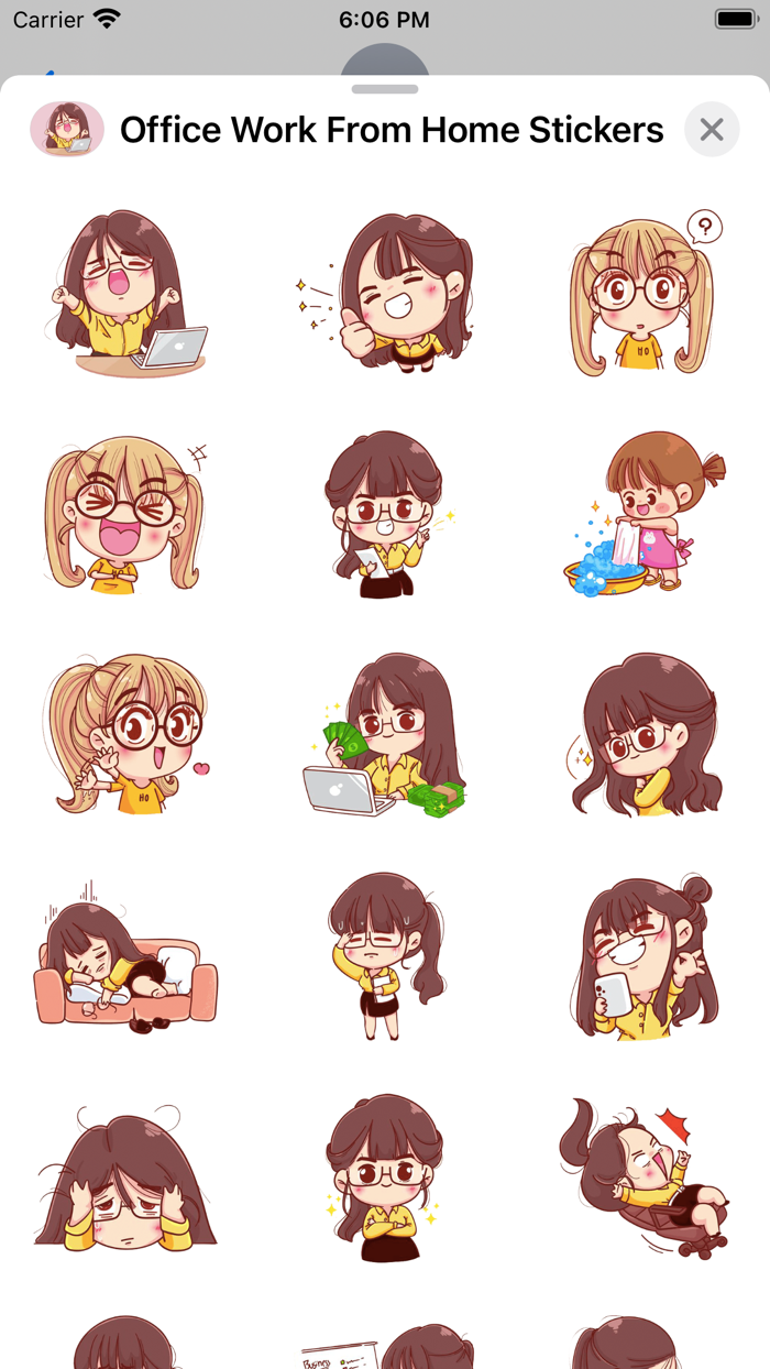 Office Work From Home Stickers