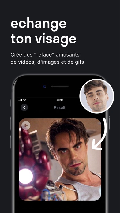 Reface: Morphing du visage Reface: Morphing du visage