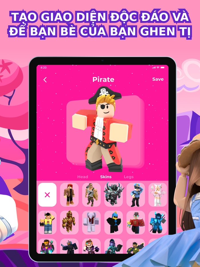 Skins for Roblox - Phiêu Lưu