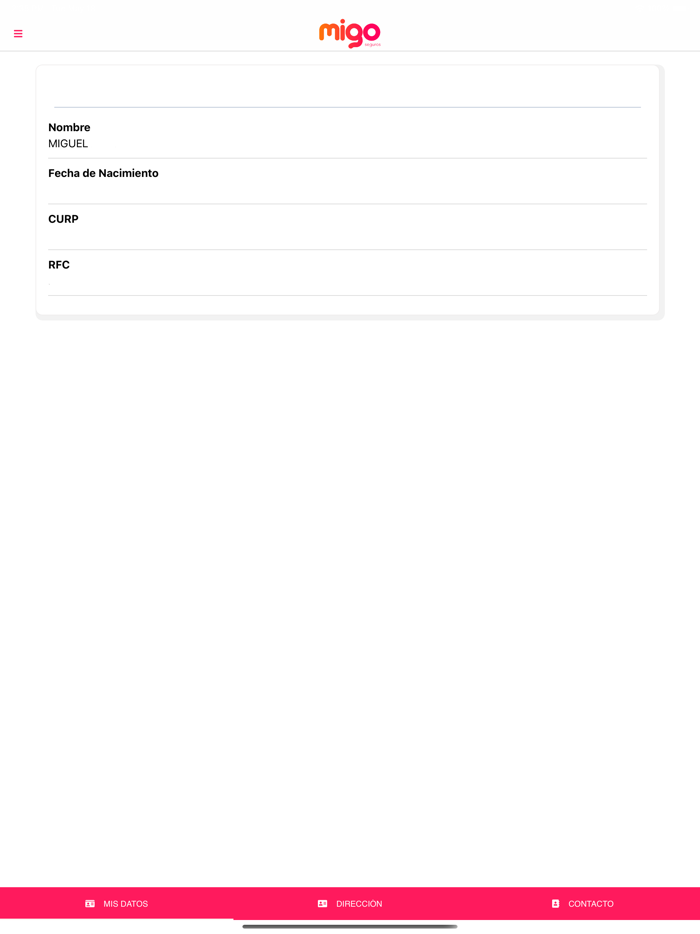 Migo Seguros - Móvil