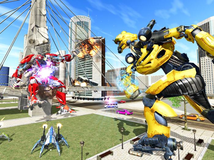 Bee Robot Transform War Game