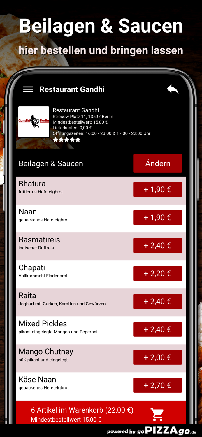 Restaurant Gandhi Berlin