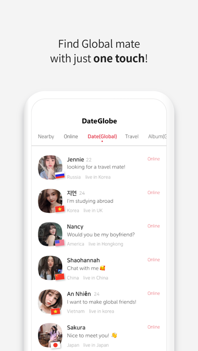 DateGlobe - Chat with Asians screenshot 2