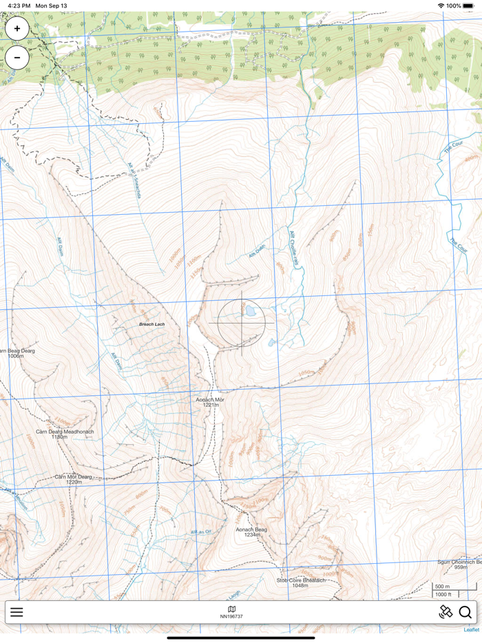 Ben Nevis, W Scotland Map Pro