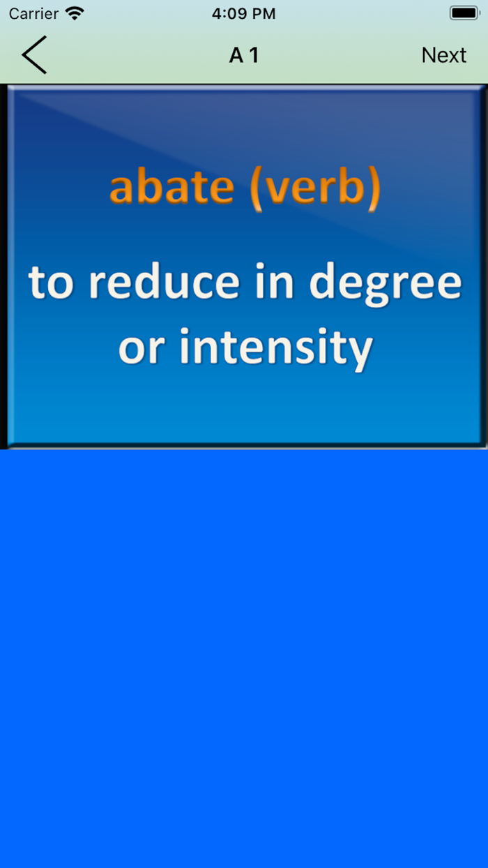 SAT Vocabulary Flashcard