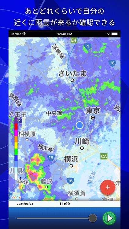 Tokyo Rain Map