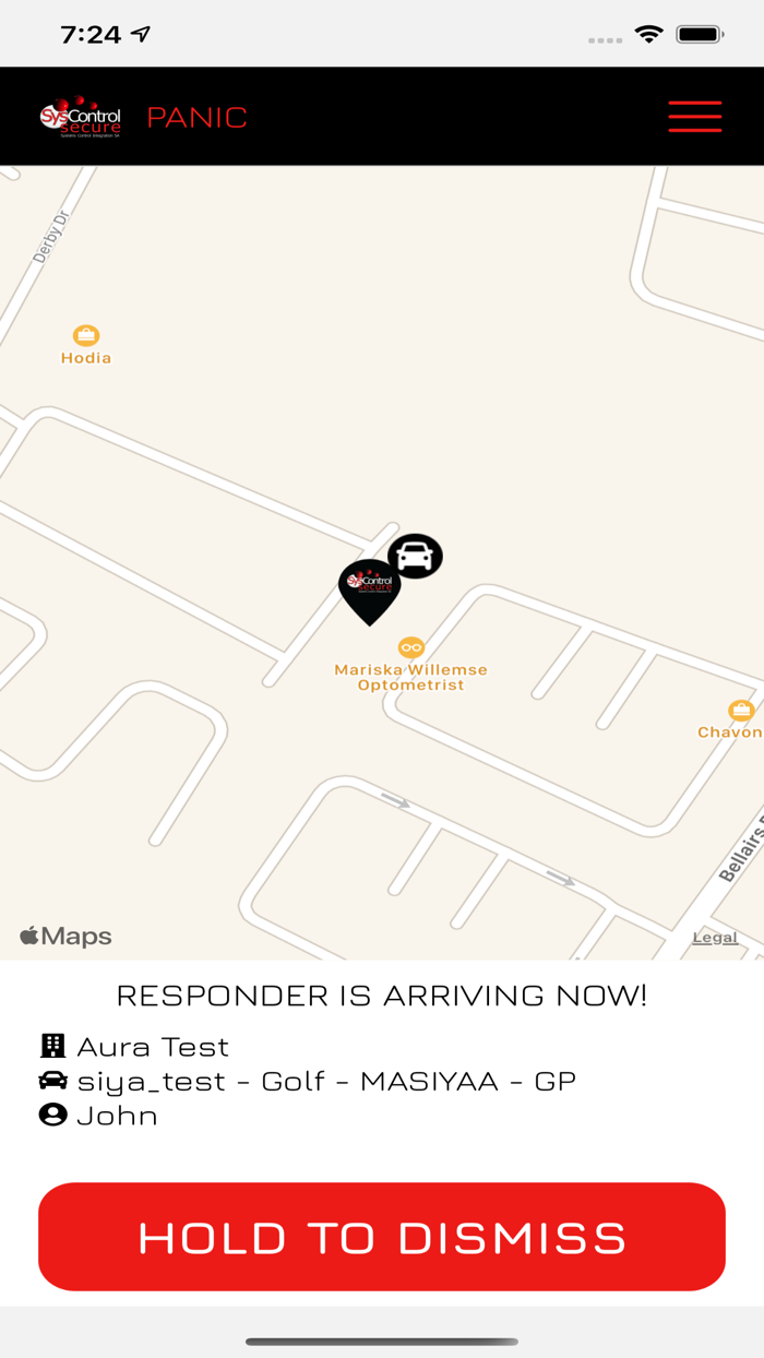 SysControl Secure Panic App