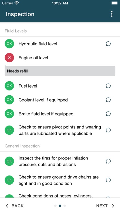 Equipment Inspection
