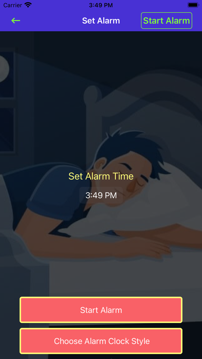 EZ Alarm Clock  Night Display