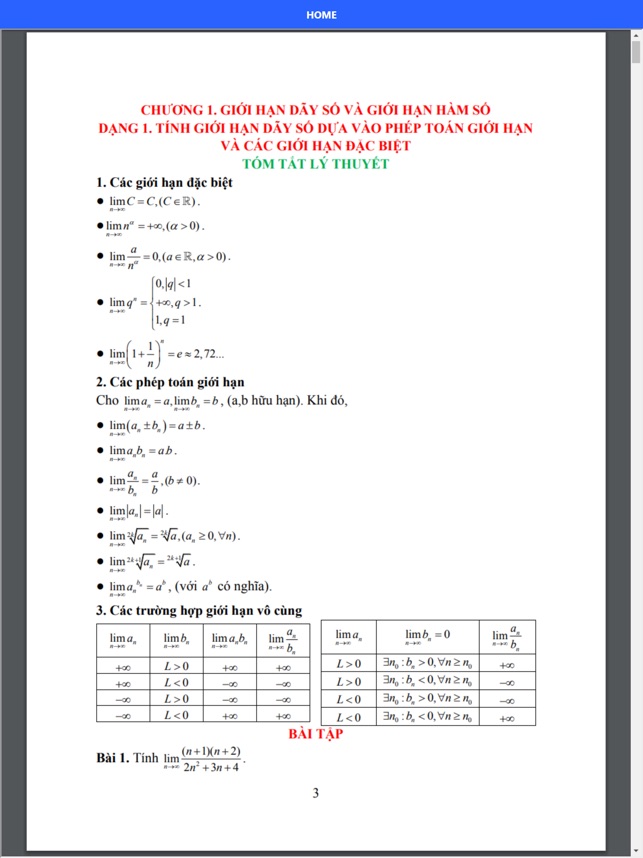 Bài tập toán cao cấp 1