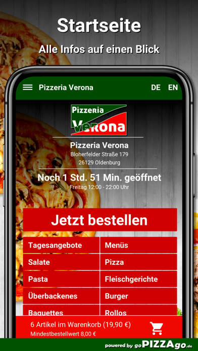 Pizzeria Verona Oldenburg screenshot 2