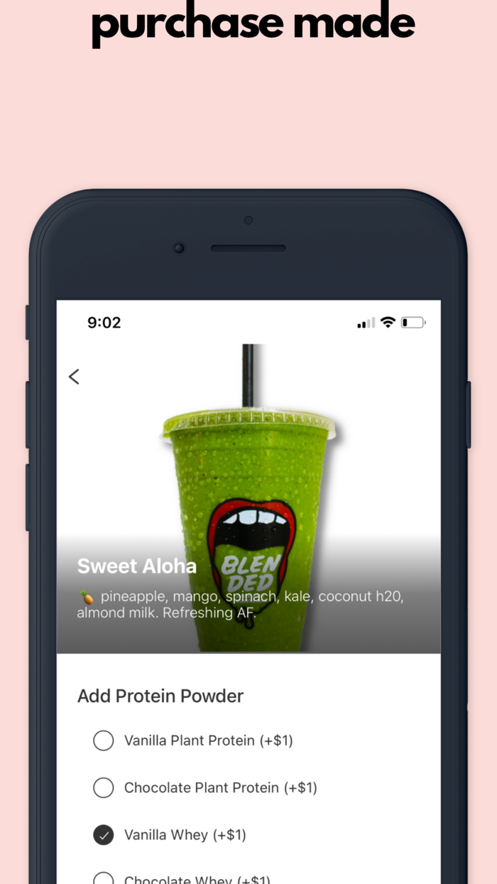 Blended Juice and Coffee