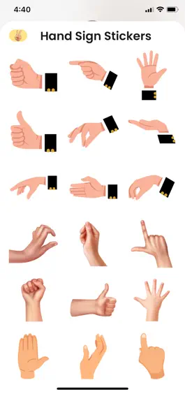 Game screenshot Hand Sign Stickers! hack