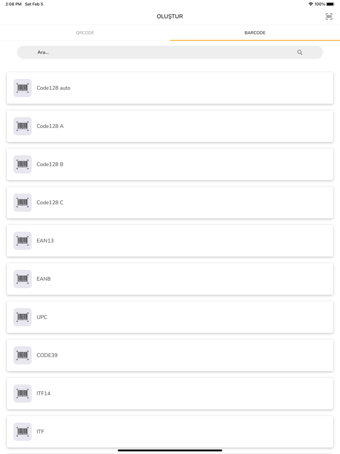 Qrbargen Qr ve Barkod Oluştur