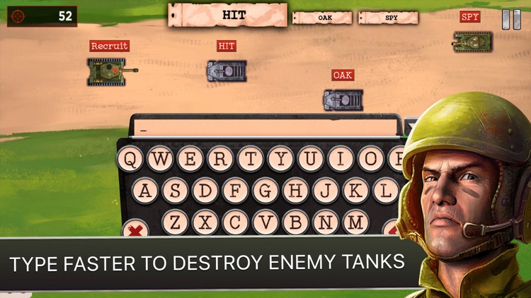 Typing Tanks: Learn & Practice