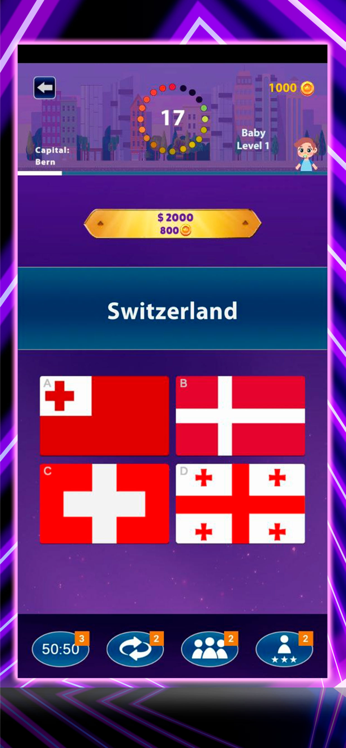 Flags Millionaire - flag quiz