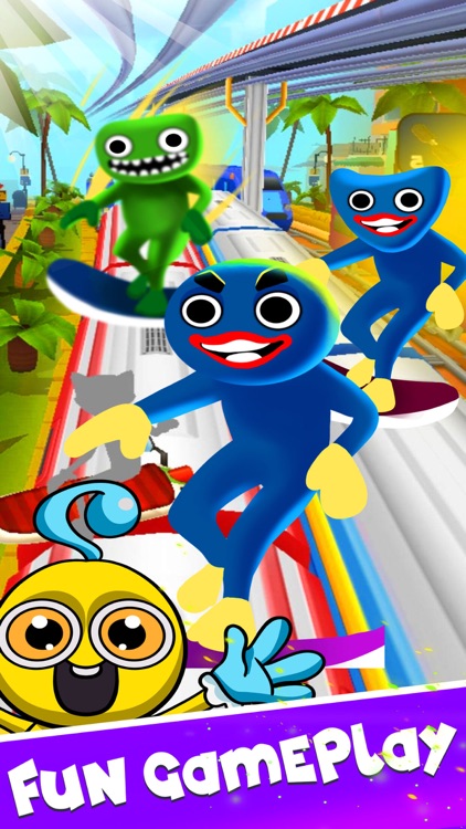 Rainbow Playtime Monster Run screenshot-3