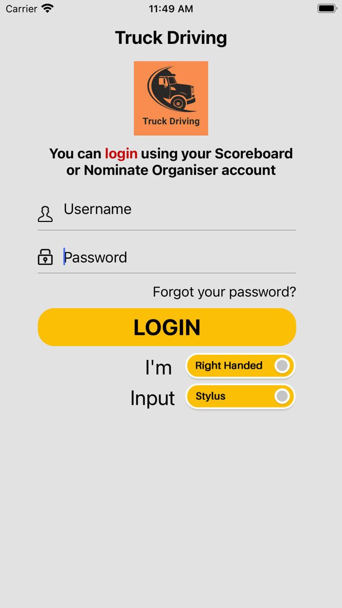 LiveScore Truck Driving