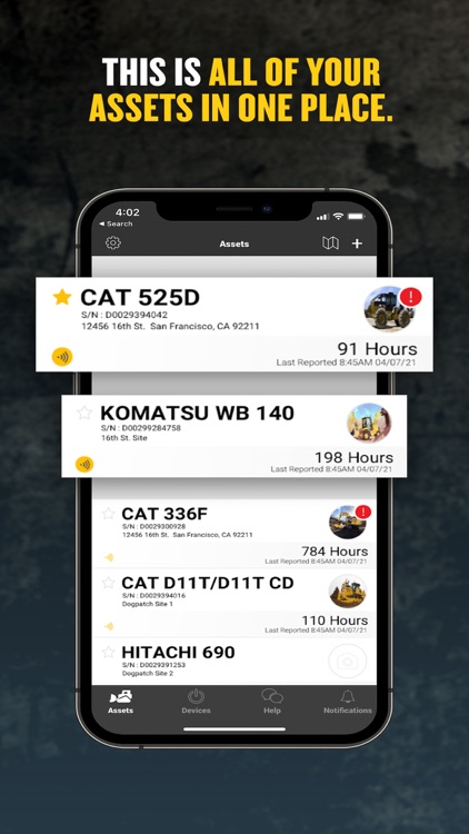 Cat® App: Fleet Management