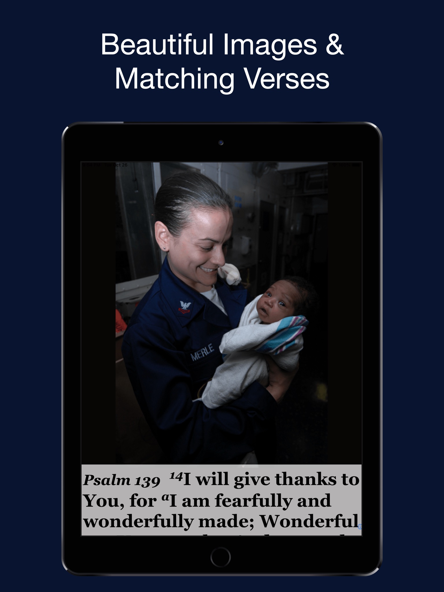 Navy Psalm Daily Quotes NASB screenshot 2