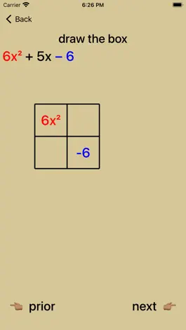 Game screenshot Quadratic Factoring apk