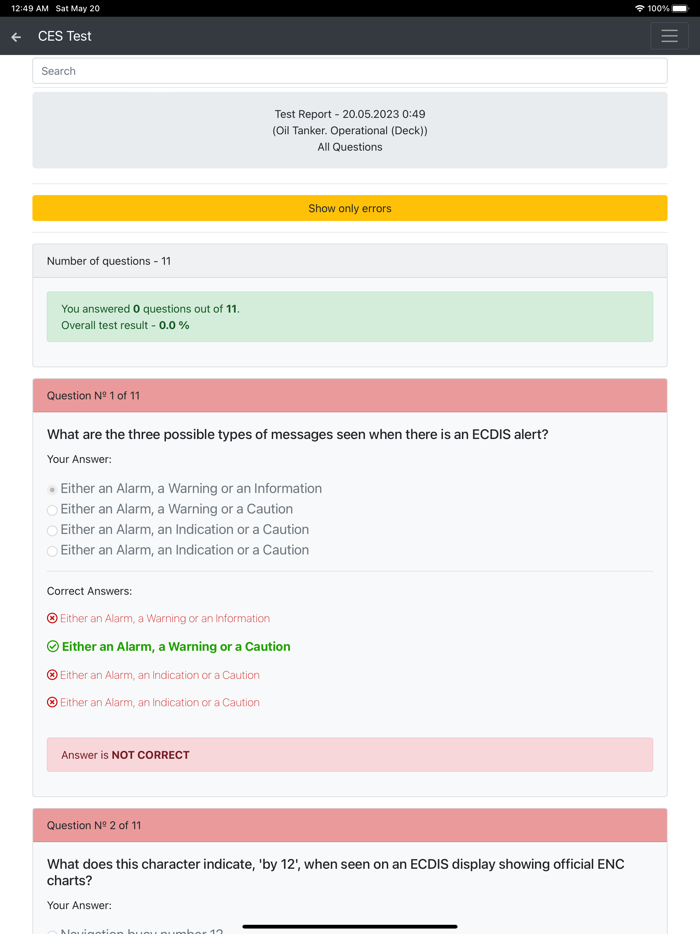 Oil Tanker. Operational Deck