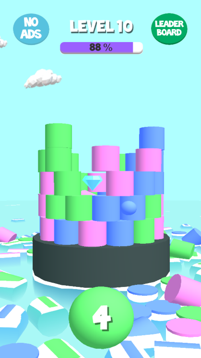 Stack Tower Shooter 3D