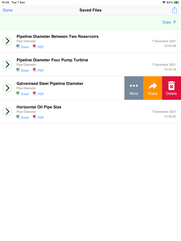 Pipe Flow Liquid Pipe Diameter