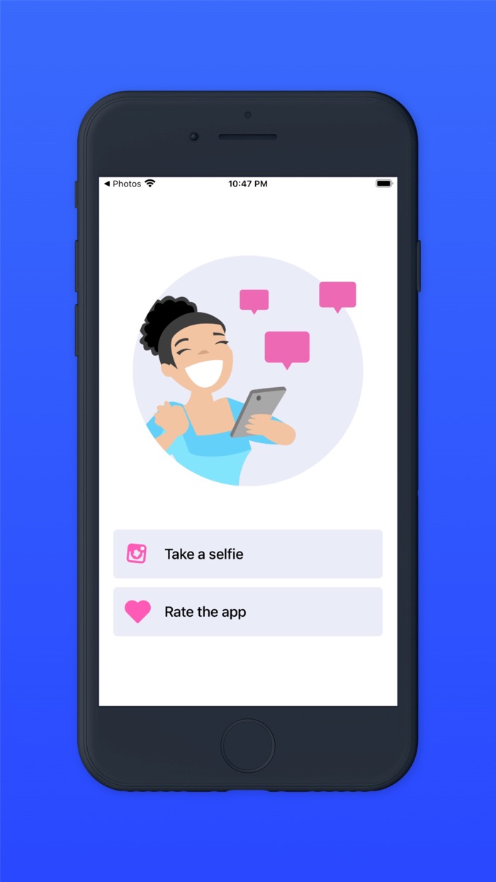 Selfie lines for posts