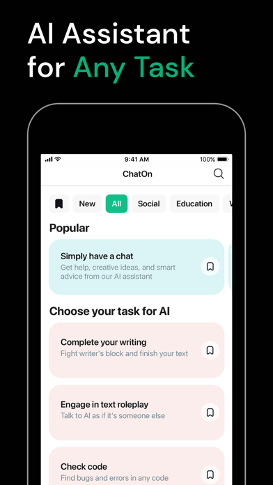 ChatOn - AI Chatbot Assistant Screenshot