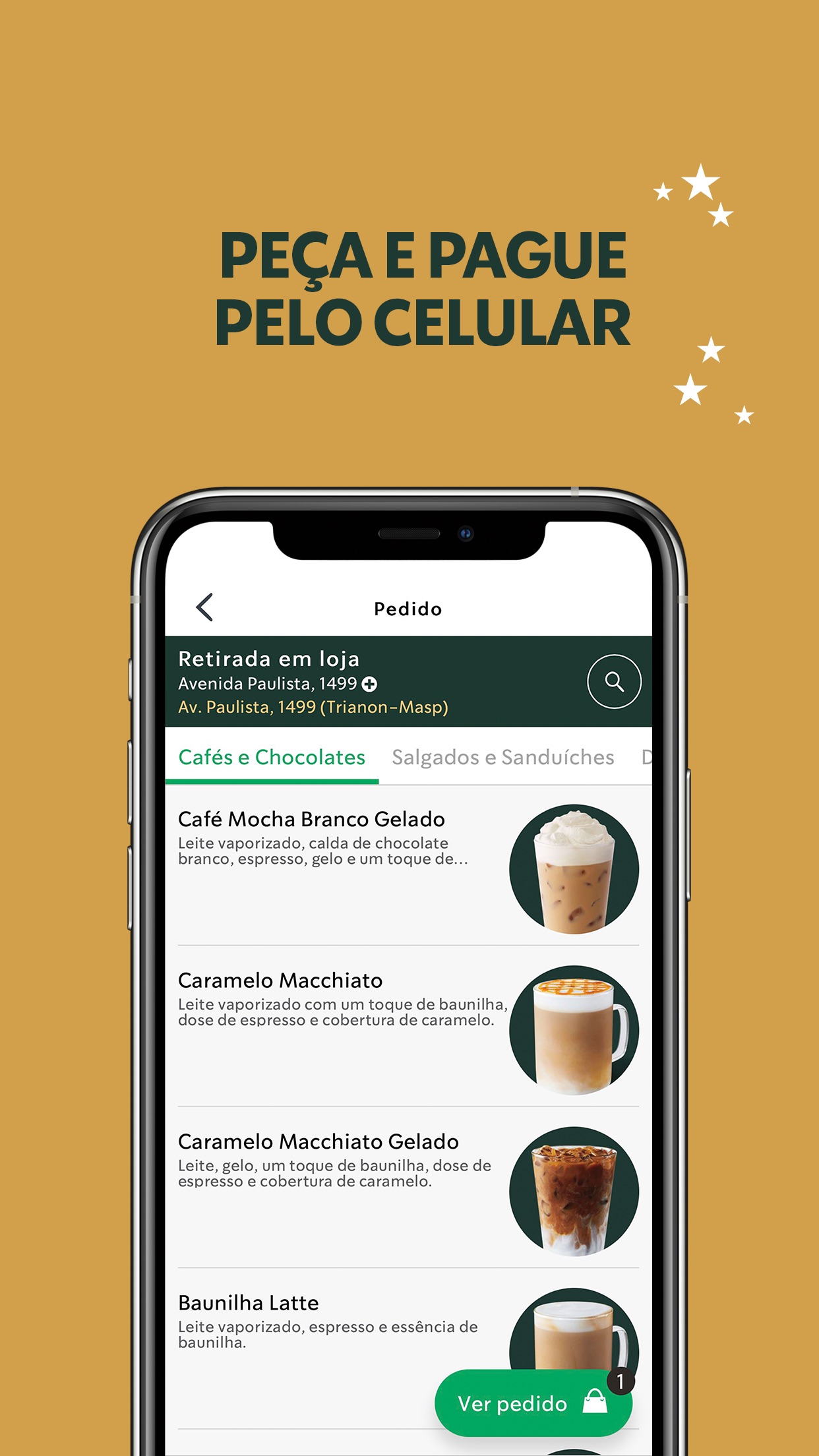 Screenshot do app Starbucks Brasil