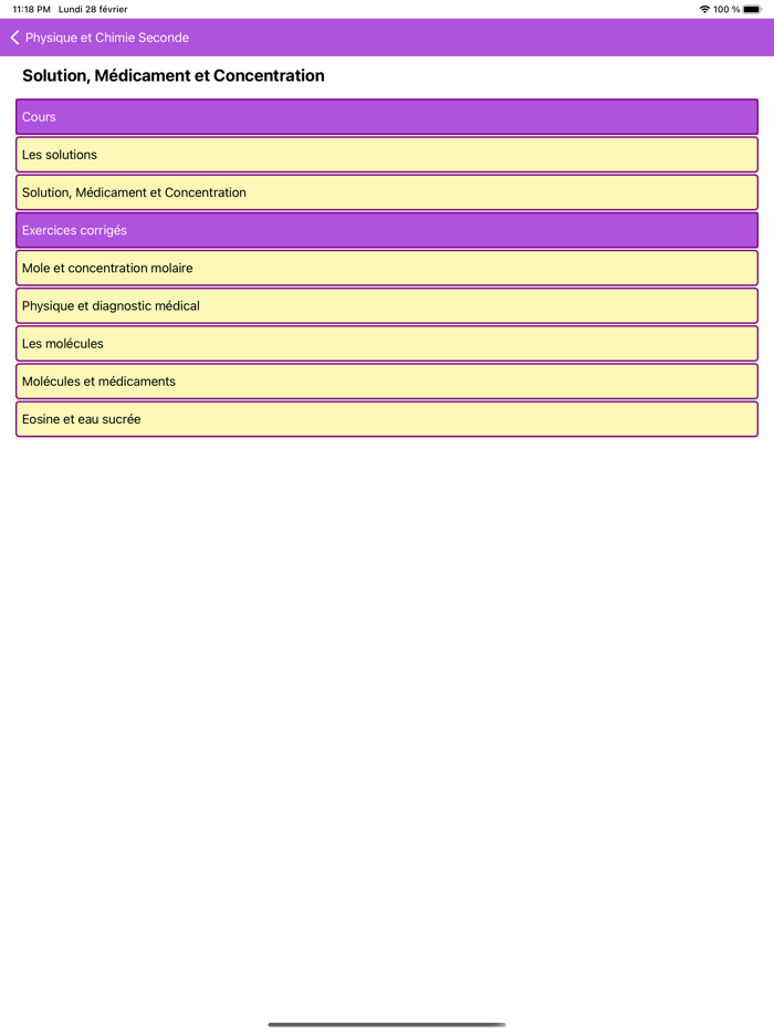 Physique et chimie Seconde
