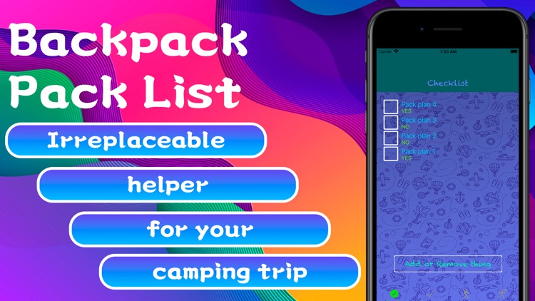 Backpack Pack List