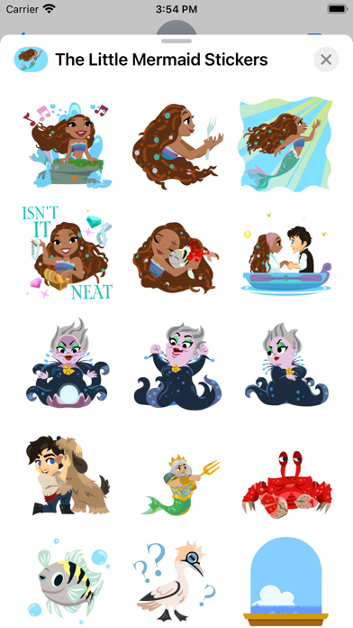 The Little Mermaid Stickers screenshot 2
