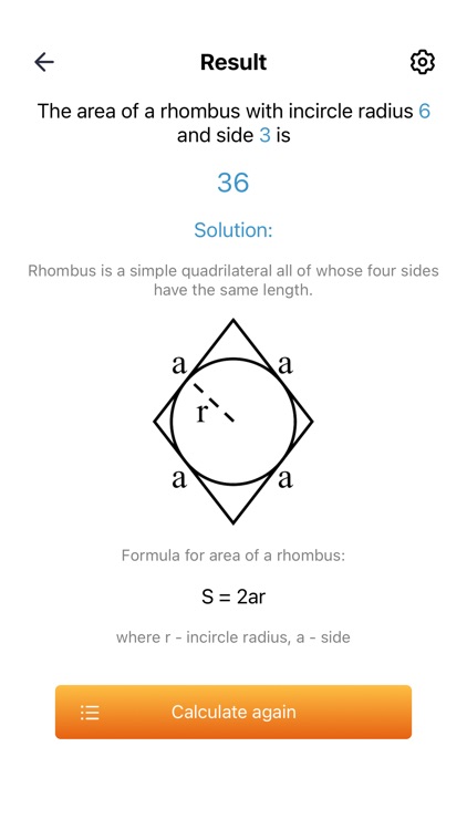 Area of a rhombus screenshot-8