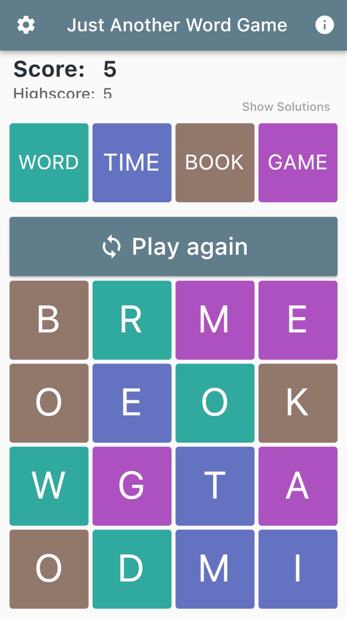 Just Another Word Game