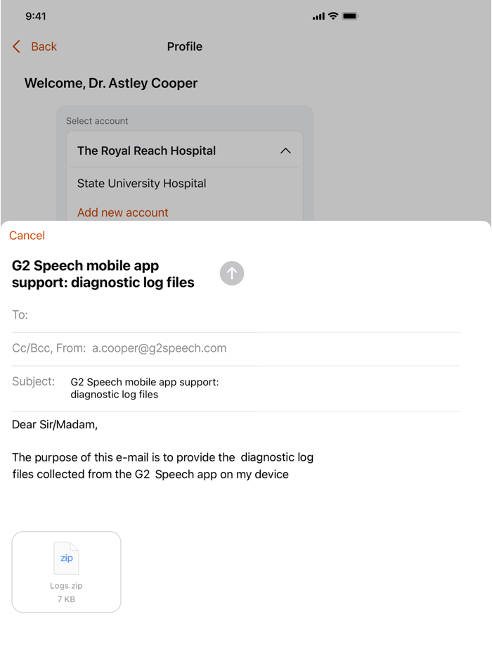 G2 Mobile - SpeechReport