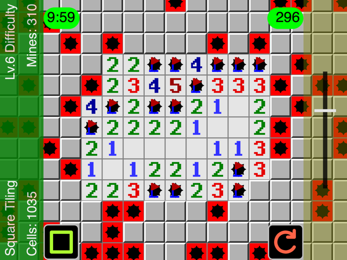 Warped Mines Minesweeper Game