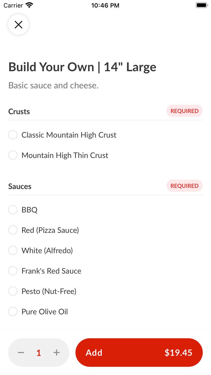 Mountain High Pizza