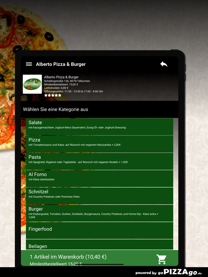 Alberto Pizza  Burger München